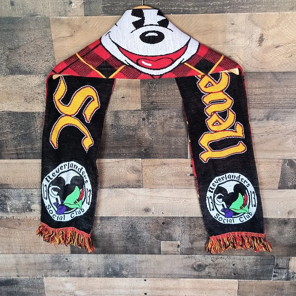Disney Neverlanders Social Club Mickey Plaid Scarf